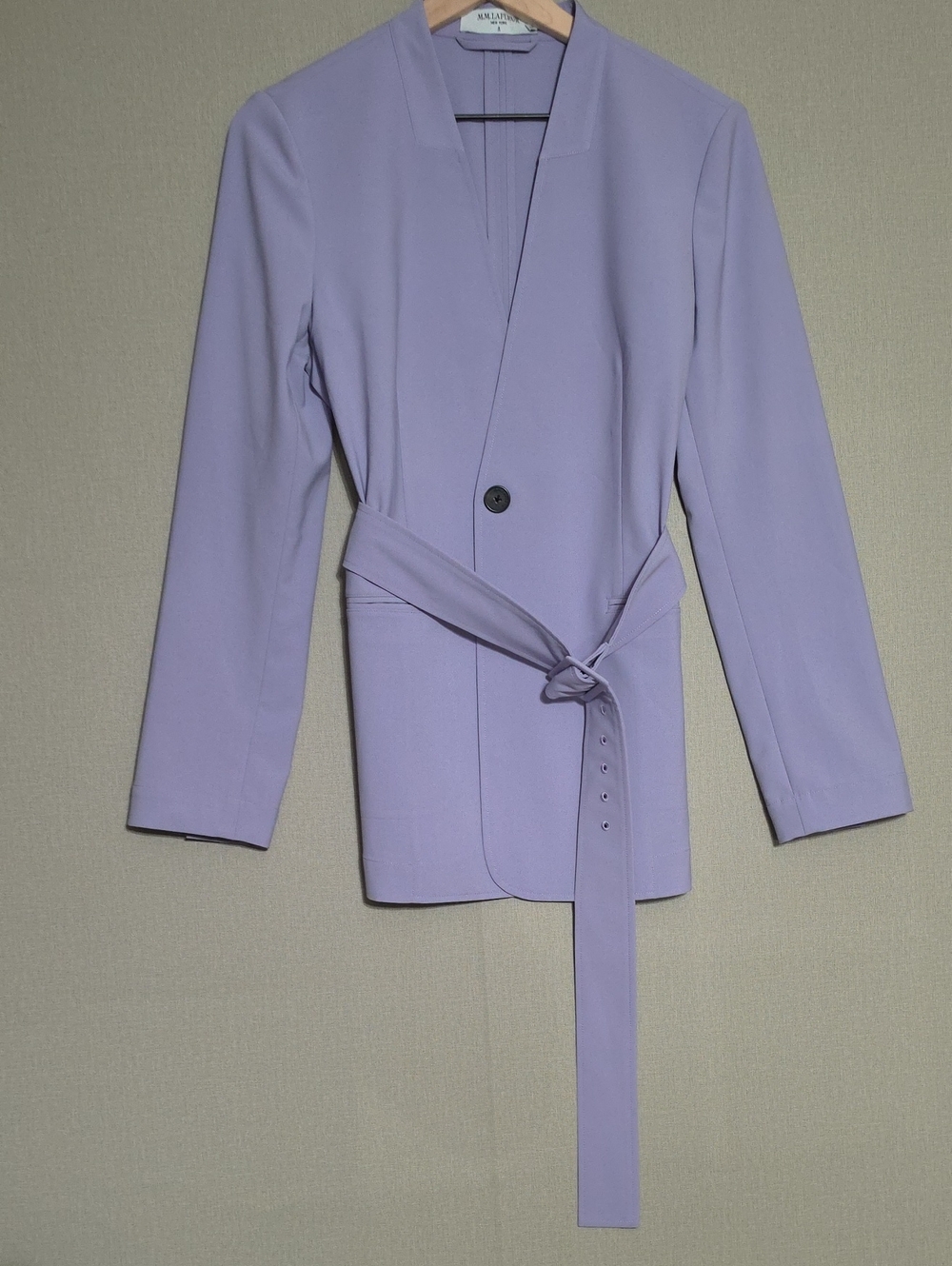 MM Lafleur Lavender Wrap-Belt Blazer - Picture 1 of 3